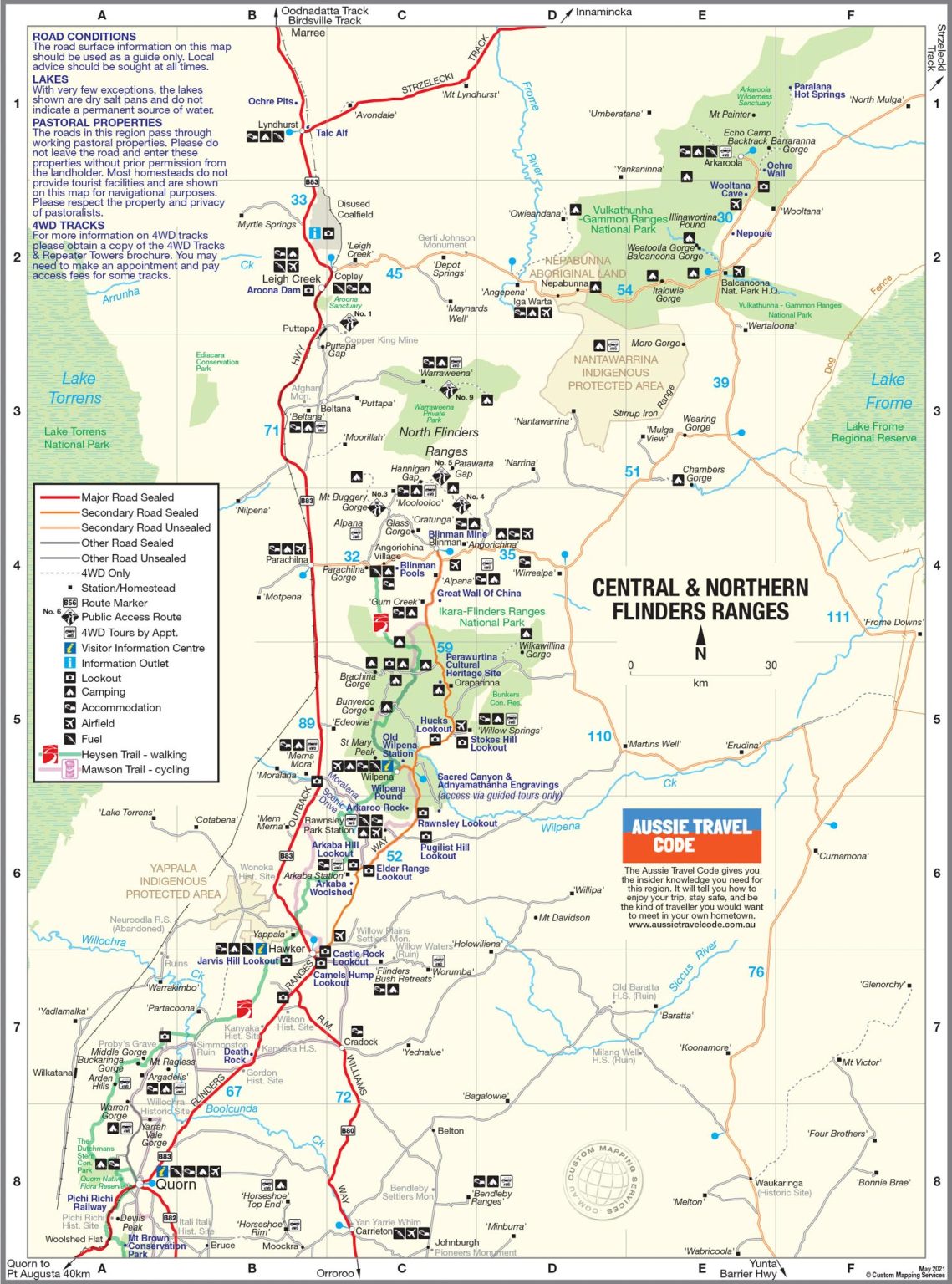 Maps | Flinders Ranges and Outback