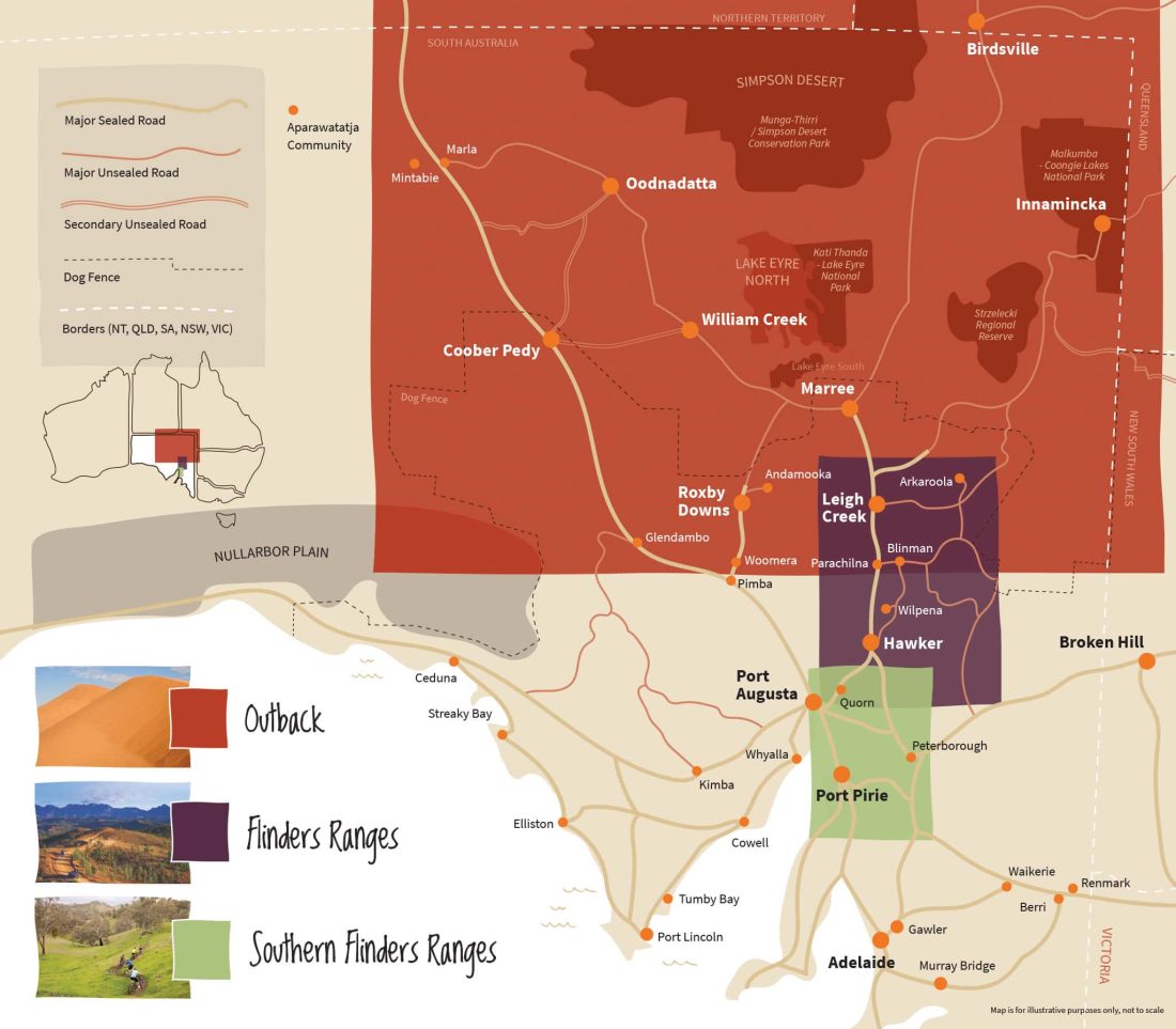 Maps | Flinders Ranges and Outback