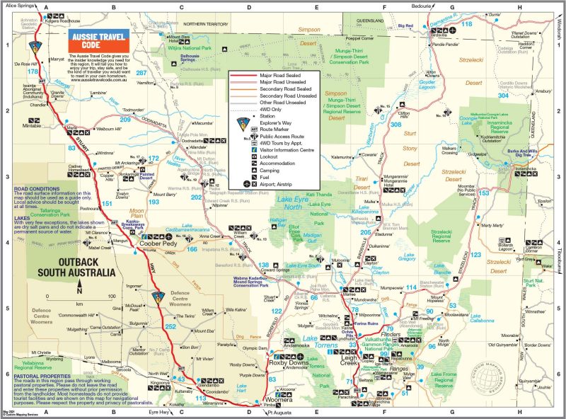 Maps | Flinders Ranges and Outback