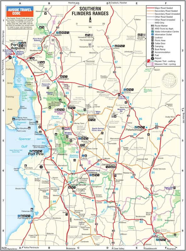 Maps Flinders Ranges and Outback