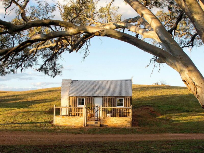 This pine and pug building has been lovingly restored to its former glory.