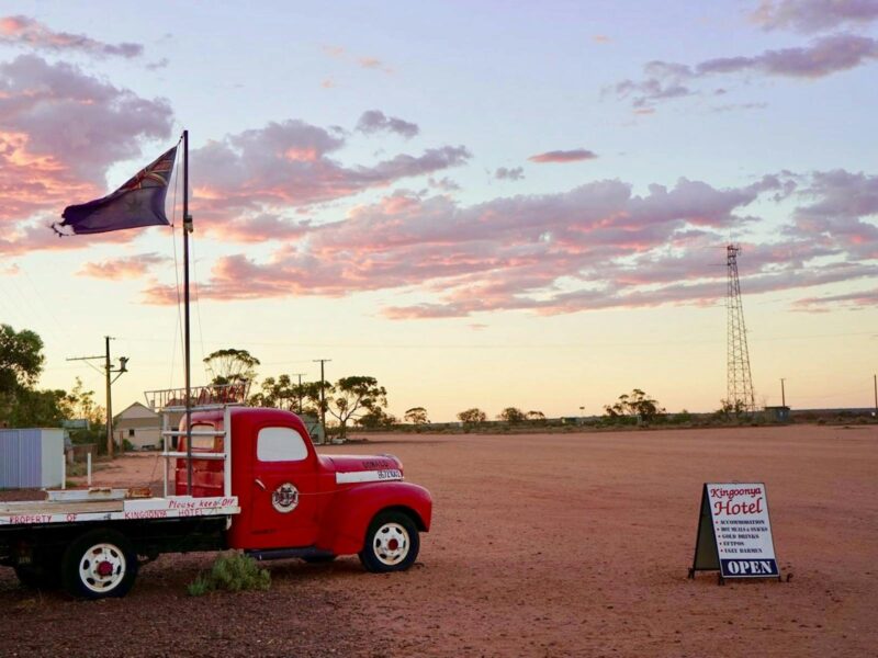 Beautiful sunset with Donald in front and centre