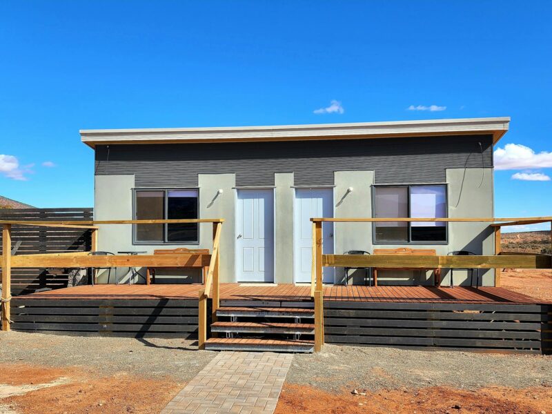 Front view of apartments