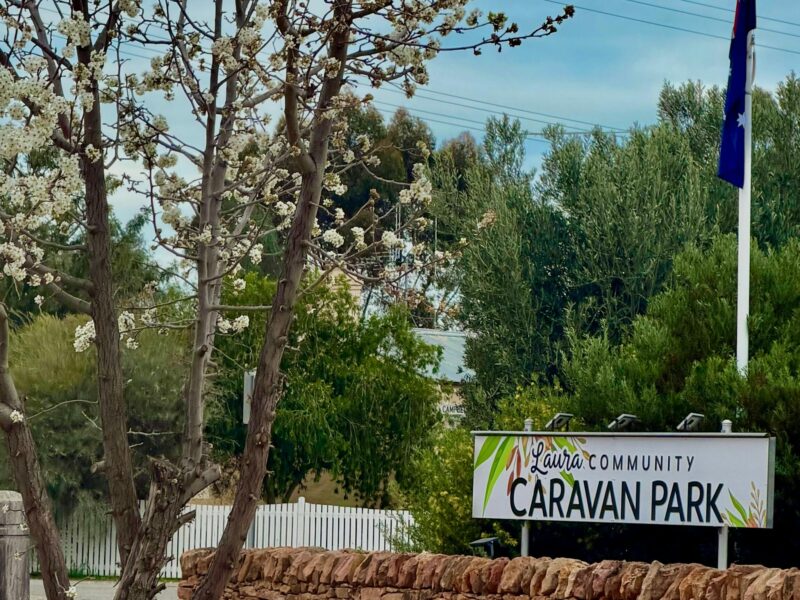 Entrance and signage